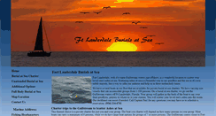 Desktop Screenshot of ftlauderdaleburialatsea.com